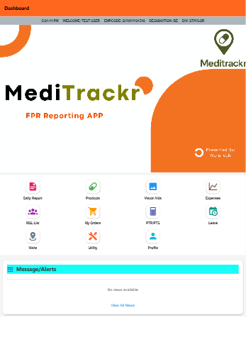 MediTrackr Dashboard Preview